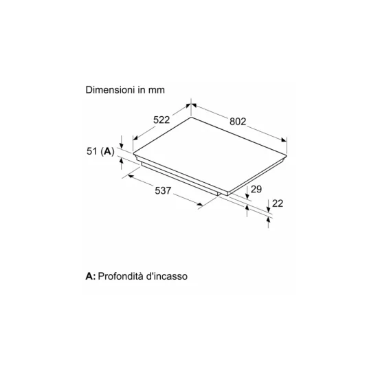 Bosch Serie 6 PVS83KHC1E Induktionskochfeld – 80 cm – 4 Kochzonen – schwarze Glaskeramik