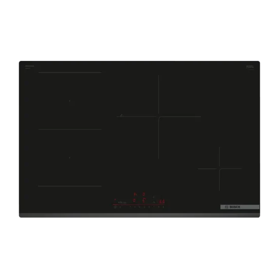 Bosch Serie 6 PVS83KHC1E Induktionskochfeld – 80 cm – 4 Kochzonen – schwarze Glaskeramik
