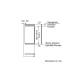Réfrigérateur encastrable Bosch à une porte : élégant et polyvalent, charnière à tirer pour une expérience de réfrigération inég