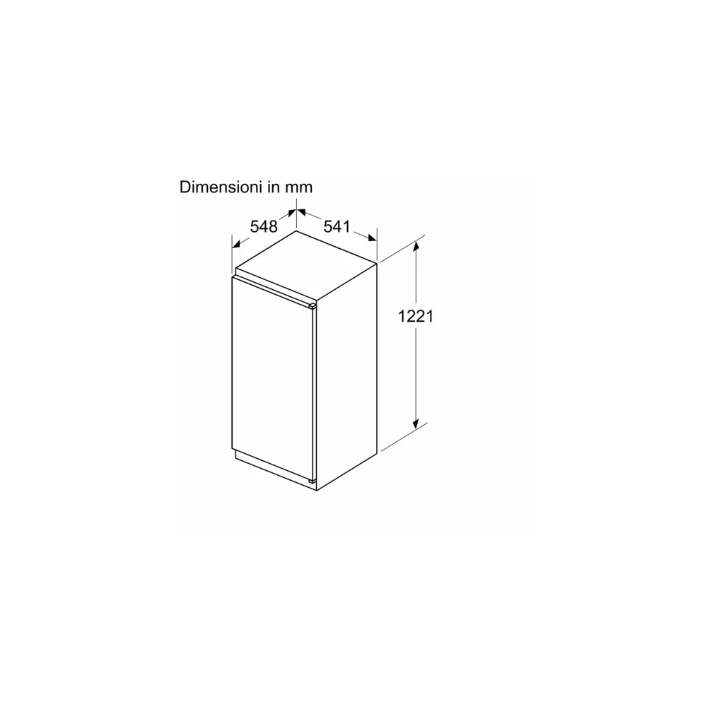 Frigorifero monoporta da incasso Bosch: elegante e versatile, cerniera a traino per un'esperienza di refrigerazione senza pari.