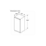 Réfrigérateur encastrable Bosch à une porte : élégant et polyvalent, charnière à tirer pour une expérience de réfrigération inég