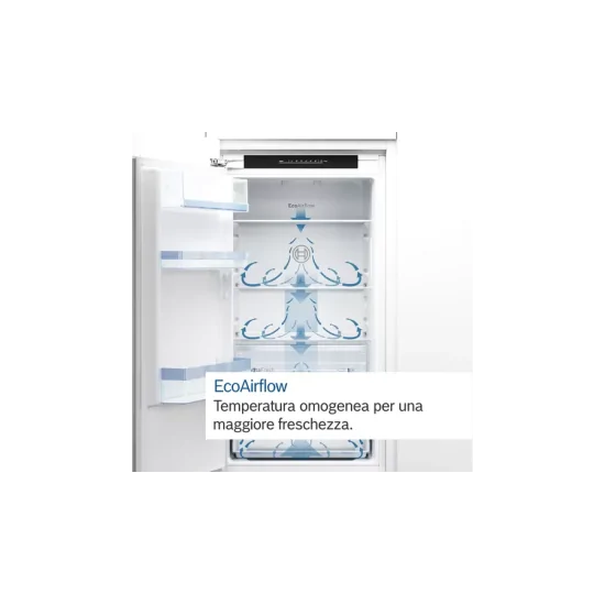 Bosch built-in single-door refrigerator: elegant and versatile, pull hinge for an unparalleled refrigeration experience.