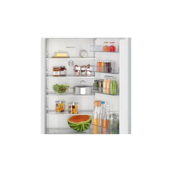 Bosch built-in single-door refrigerator: elegant and versatile, pull hinge for an unparalleled refrigeration experience.