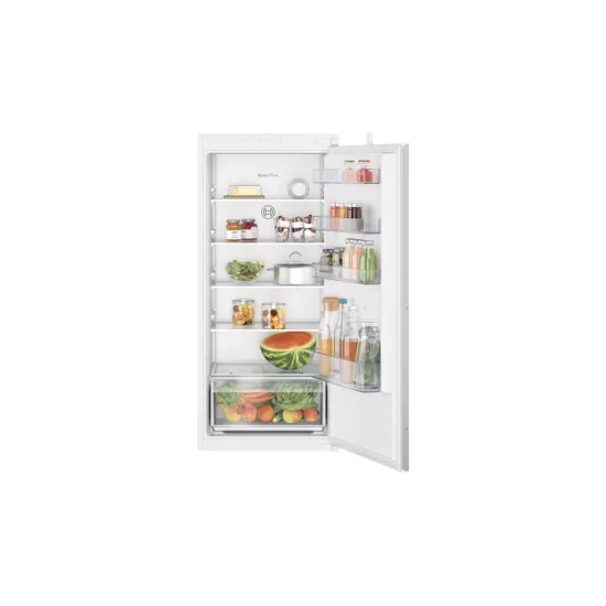 Bosch built-in single-door refrigerator: elegant and versatile, pull hinge for an unparalleled refrigeration experience.
