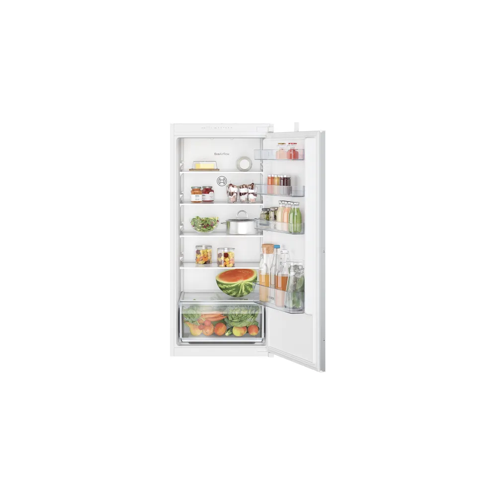 Bosch built-in single-door refrigerator: elegant and versatile, pull hinge for an unparalleled refrigeration experience.