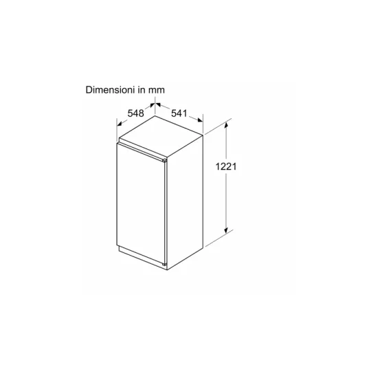 Bosch Serie 4 Einbau-Säulenkühlschrank KIL42NSE0 – 122 cm – kein Frost