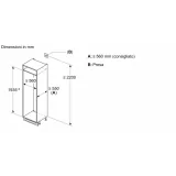 Réfrigérateur Combiné encastrable Bosch KBN96NSE0 - 194 cm - 383 litres - Classe E - No Frost