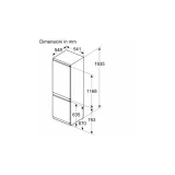 Réfrigérateur Combiné encastrable Bosch KBN96NSE0 - 194 cm - 383 litres - Classe E - No Frost
