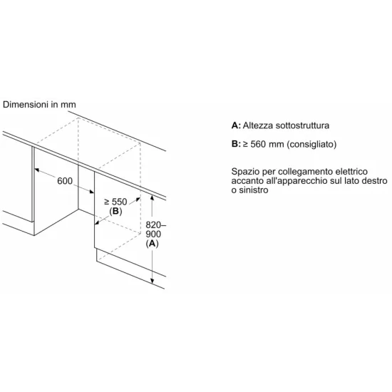 GUN21ADE0 : Le congélateur encastrable simple porte Bosch - efficace, élégant et équipé d'une charnière plate à fermeture douce.