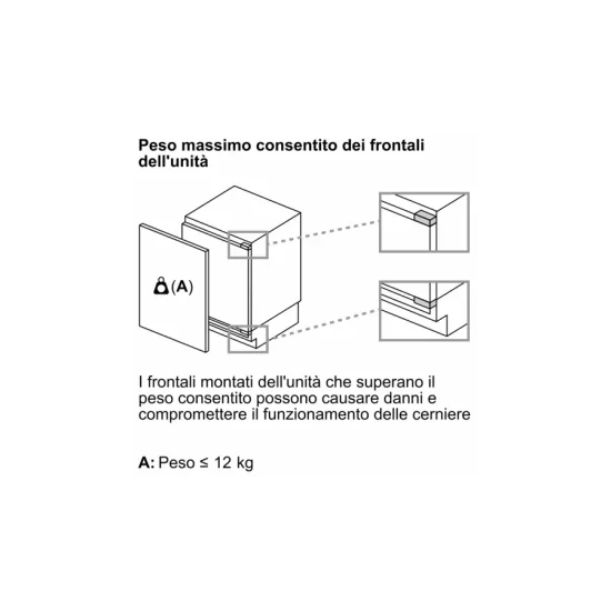 GUN21ADE0 : Le congélateur encastrable simple porte Bosch - efficace, élégant et équipé d'une charnière plate à fermeture douce.