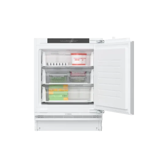 GUN21ADE0 : Le congélateur encastrable simple porte Bosch - efficace, élégant et équipé d'une charnière plate à fermeture douce.