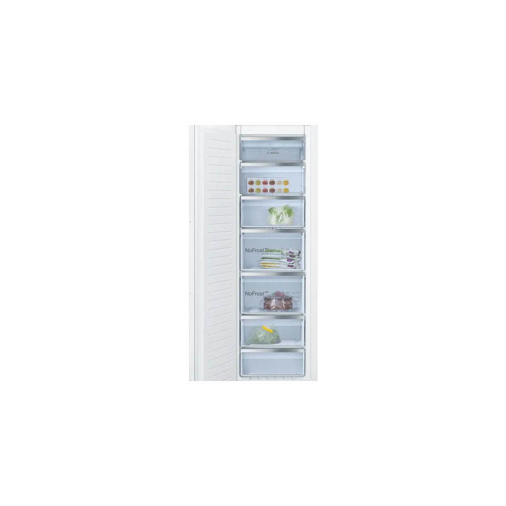 Congelatore da incasso Bosch GIN81VEE0: 177.2 x 55.8 cm, cerniera piatta