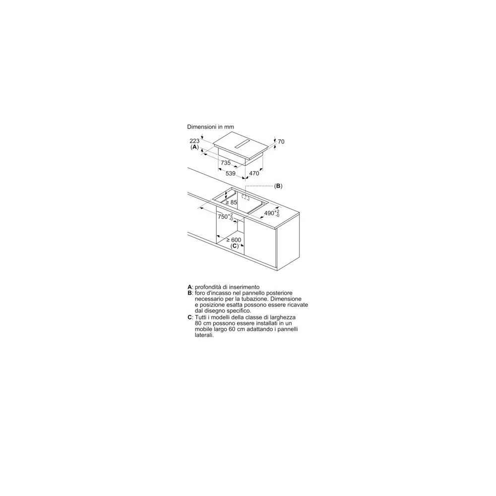 Plaque à induction aspirante Bosch PVS811B16E : cuisiner avec style, efficacité et praticité