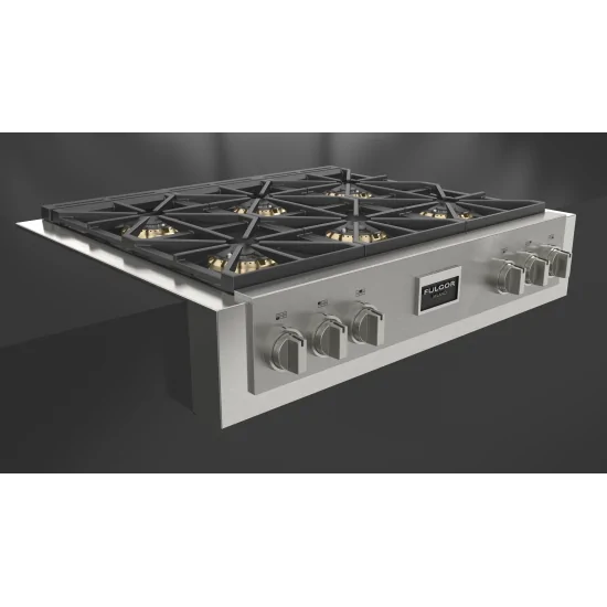 Fulgor Milano presenta el plan de gas Slot FSRT 3606 G X: la opción ideal para una cocina profesional de alto nivel.