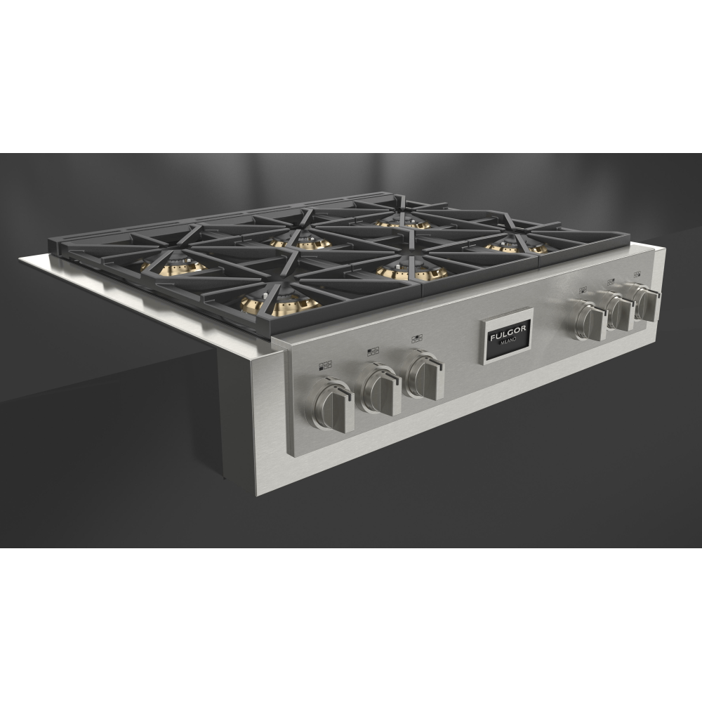 Fulgor Milano presenta el plan de gas Slot FSRT 3606 G X: la opción ideal para una cocina profesional de alto nivel.