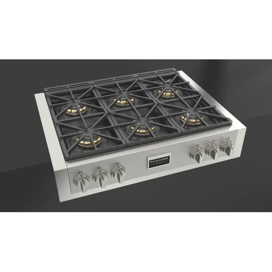 Fulgor Milano presenta el plan de gas Slot FSRT 3606 G X: la opción ideal para una cocina profesional de alto nivel.
