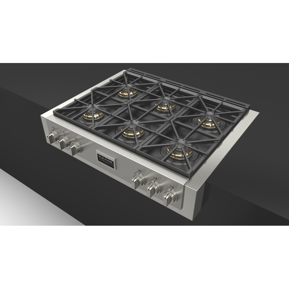 Fulgor Milano presenta il piano gas Slot FSRT 3606 G X: la scelta ideale per una cucina professionale di alto livello.