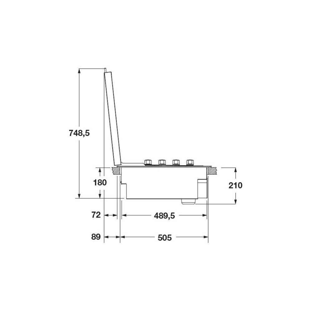 Machen Sie Ihr Grillerlebnis einzigartig mit dem niedrigen Deckel für den Gasgrill 60 PRO OUTDOOR von Fulgor. Kaufe es jetzt!