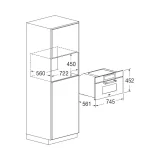 Fulgor-Mikrowellenherd: die perfekte Kombination aus Funktionalität und Design für einen stilvollen, modernen Küchenraum.