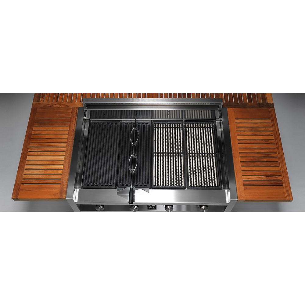 Sublimez vos barbecues extérieurs avec I9C-4 GREEN 90 : le mélange parfait entre design et performance de Steel Cucine, pour des