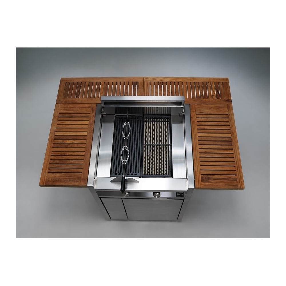 Esalta i tuoi barbecue outdoor con I7C-2 GREEN 70: il perfetto mix di design e performance firmato Steel Cucine, per esperienze