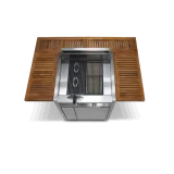 Sublimez vos barbecues extérieurs avec I9C-4 GREEN 90 : le mélange parfait entre design et performance de Steel Cucine, pour des