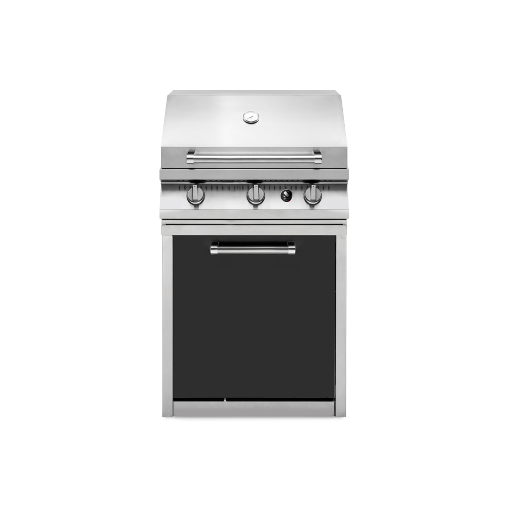 Esperienza di grigliare allo stato puro con il nuovo G7BS-3C Barbecue cm. 70 - 3 fuochi in acciaio e antracite by Steel Cucine.