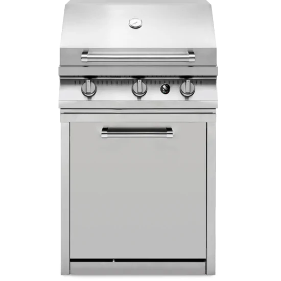 Pure grilling experience with the new G7BS-3C Barbecue cm. 70 - 3 burners in steel and anthracite by Steel Cucine.