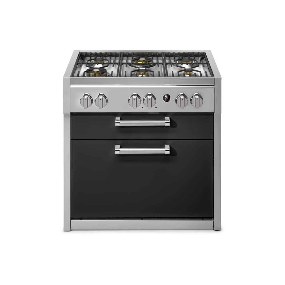 Scopri il Blocco Cottura G9C-6W da 90 cm in Acciaio Inox e Antracite di Steel Cucine: Perfetta per una Vita all'Aperto Raffinata