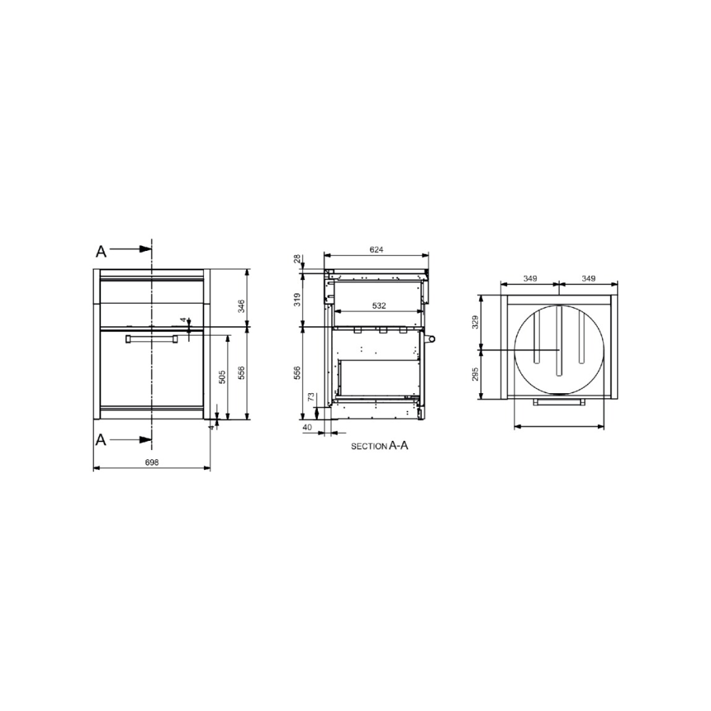 Entdecken Sie den G7C-BGE Barbecue 70 cm Kamado Big Green Egg in Edelstahl und Anthrazit von Steel Cucine – die Eleganz des Outd