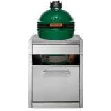 Découvrez le Barbecue G7C-BGE 70 cm Kamado Big Green Egg en inox et anthracite par Steel Cucine - l'élégance du BBQ d'extérieur 