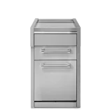 Eficiencia y elegancia para su cocina al aire libre: descubra la mesa de trabajo G4C-P de Steel Cucine, ideal para barbacoa y ex