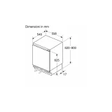 Massima efficienza e stile con il congelatore GU21NADE0 da incasso Siemens: cerniera piatta soft closing, 82x59.8 cm di dimensio