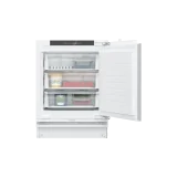 Maximale Effizienz und Stil mit dem Einbau-Gefrierschrank GU21NADE0 von Siemens: sanft schließendes Flachscharnier, 82 x 59,8 cm