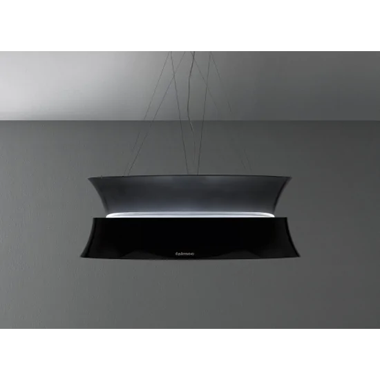 Eleva la tua cucina con l'eleganza della Dama Cappa isola Falmec in bianco, canna di fucile, rame ed acciaio inox.