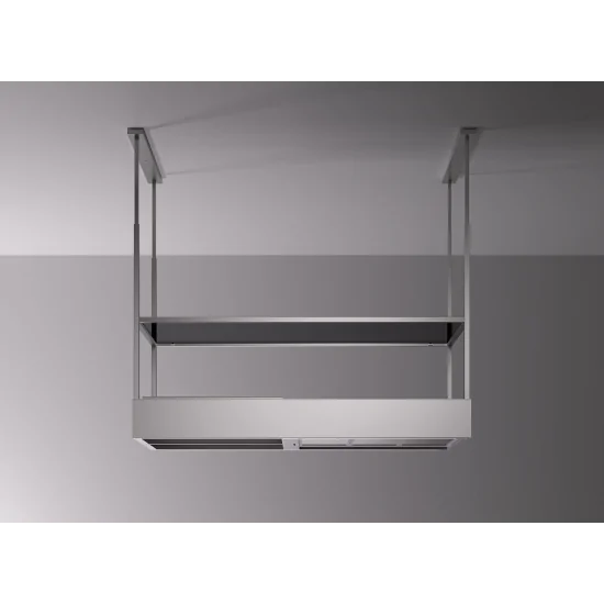 Falmec Spazio Inselhaube 130 cm Mattschwarz | Elegantes Design und erweiterte Funktionen