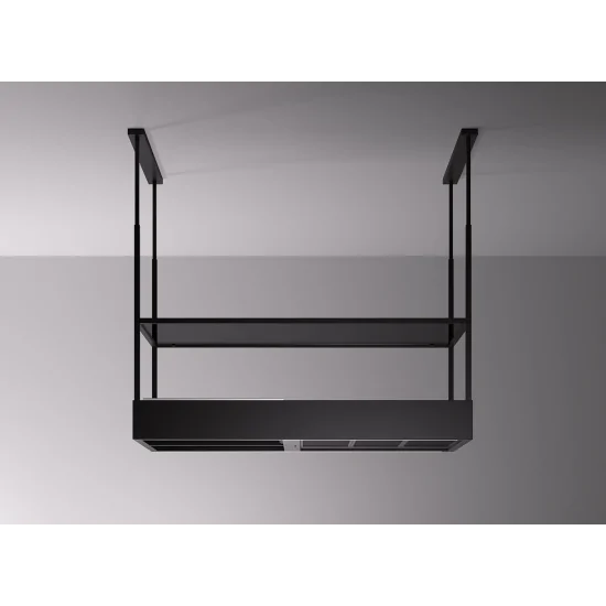 Falmec Spazio Hotte îlot 130 cm Noir Mat | Design élégant et fonctionnalités avancées