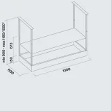 Falmec Cappa Isola Spazio 130 cm Nero Mat | Design elegante e funzionalità avanzate