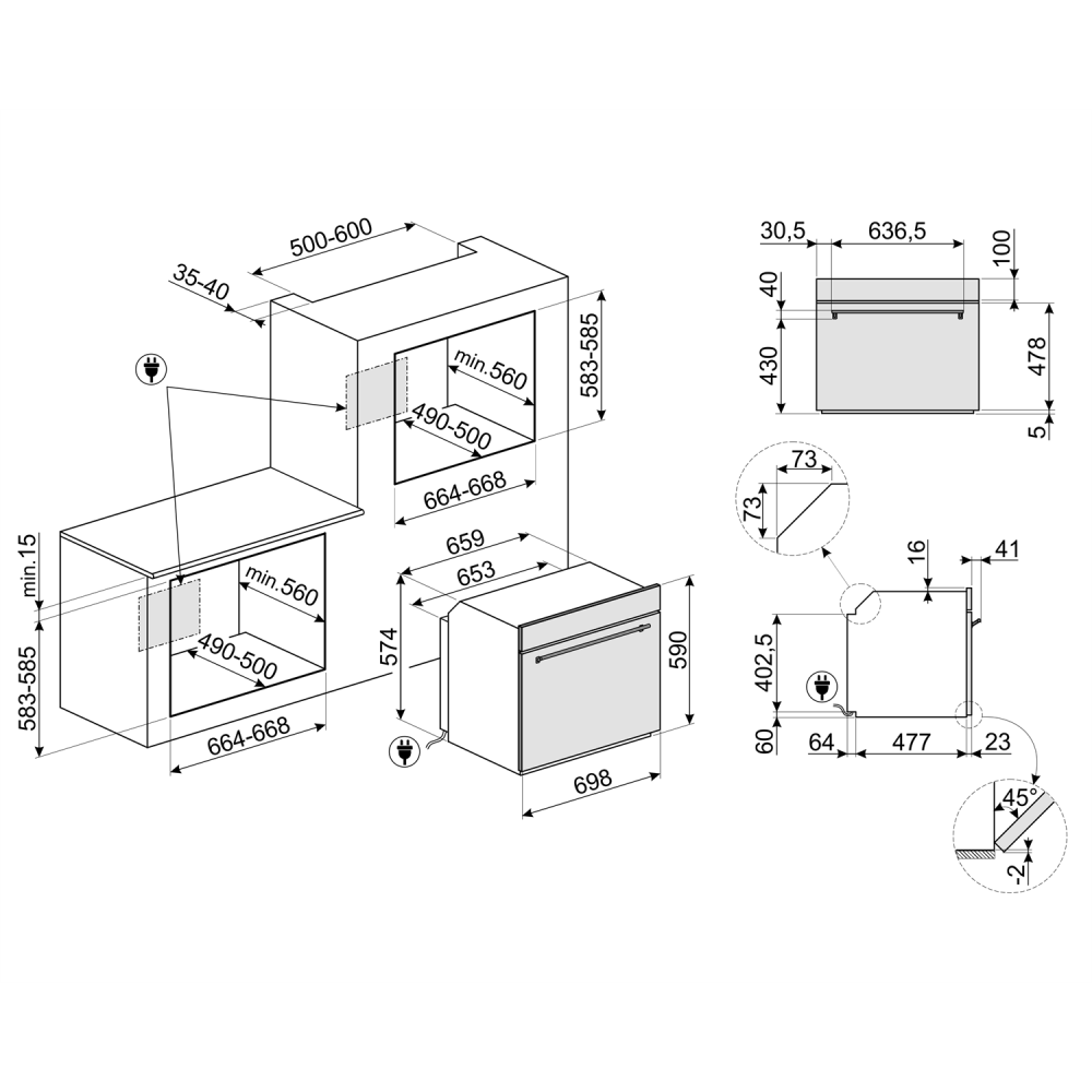 Descubra la elegancia y la tecnología avanzada del horno Smeg SF7302TX de 70 cm para una experiencia de cocina superior.