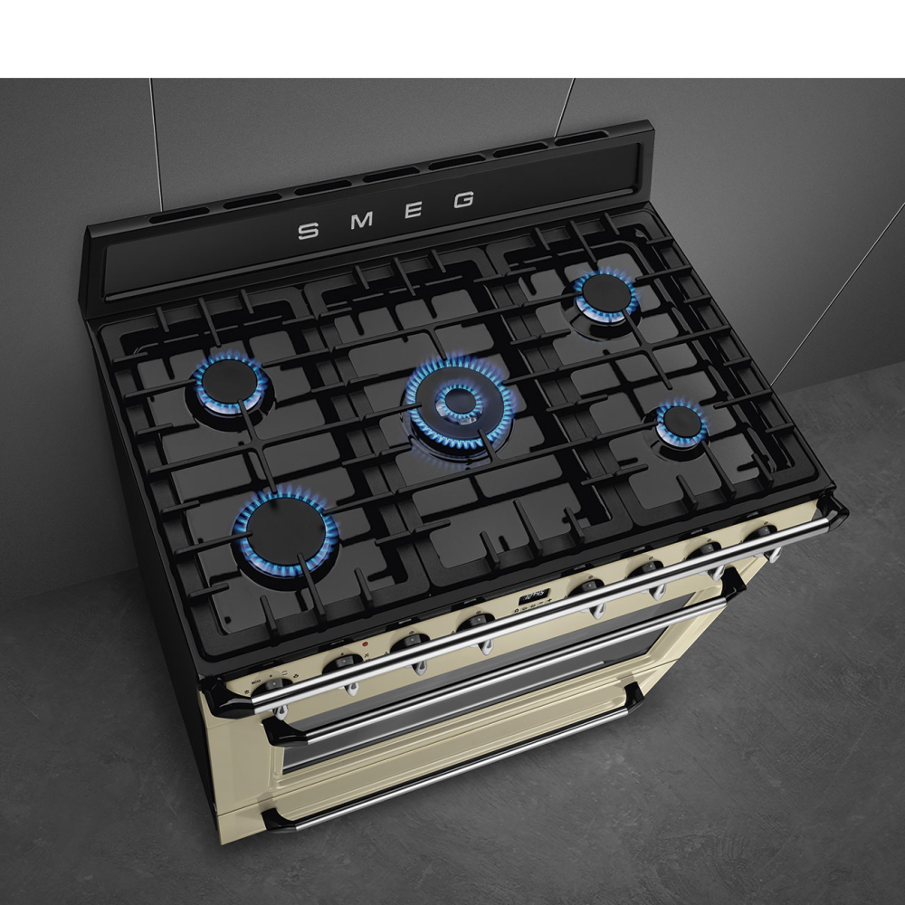 Cocina Smeg TR90P2: la sofisticada elegancia de Victoria en la crema