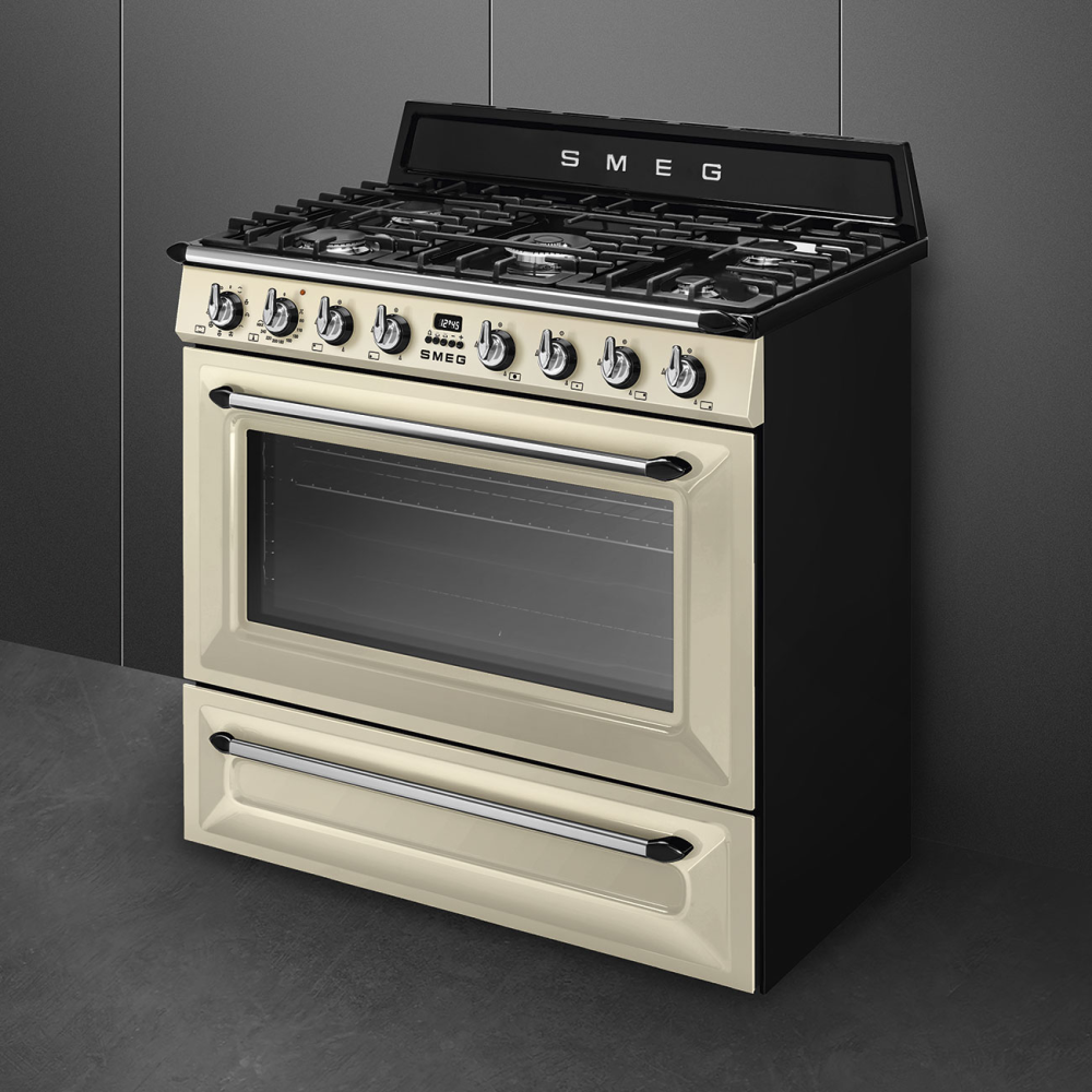 Küche Smeg TR90P2: die raffinierte Eleganz von Victoria in Creme
