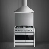 Smeg 100x60 Küche mit A2-81 Gasherd und thermoventiliertem Backofen: eine ausgezeichnete Wahl für Ihre moderne Küche!