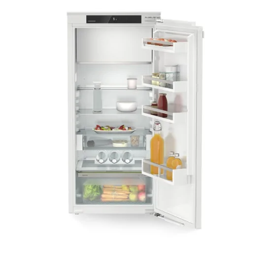 Optimize your space with the innovative Liebherr IRd 4121 recessed refrigerador, height adjusted from 121.6 to 123,1 cm.