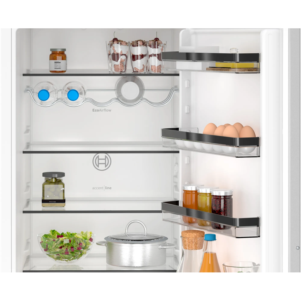 Bosch KIN96VFD0: the fridge is combined with a small plate, elegant and suitable for a perfectly organized kitchen.