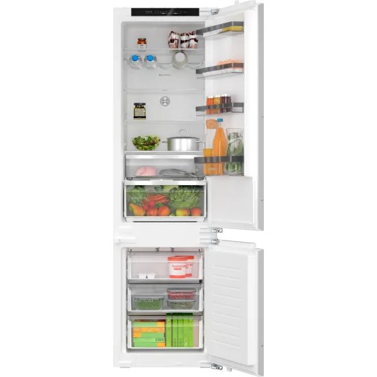 Bosch KIN96VFD0: the fridge is combined with a small plate, elegant and suitable for a perfectly organized kitchen.