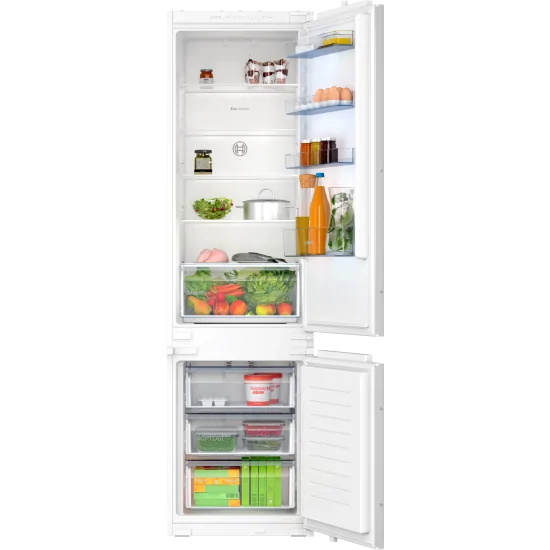 Bosch KIN96NSE0: Leistung und Stil in einem Einbaukühlschrank mit Schubladenscharnier in den Maßen 193,5 x 54,1 cm