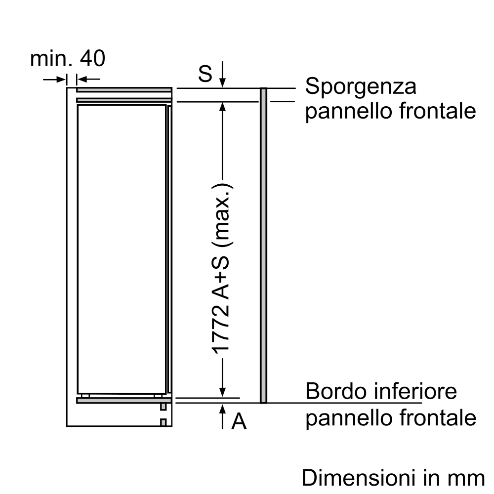 Congelatore Verticale Bosch GIN81ACE0 da Incasso 177.2 x 55.8 cm: Efficienza e Design per una Conservazione Perfetta dei Tuoi Al