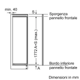 Bosch GIN81ACE0 Built-in Vertical Freezer 177.2 x 55.8 cm: Efficiency and Design for Perfect Preservation of Your Food!