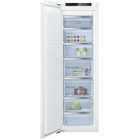 Congélateur vertical encastrable Bosch GIN81ACE0 177,2 x 55,8 cm : Efficacité et design pour une conservation parfaite de vos al