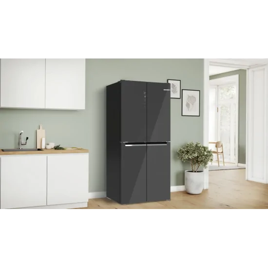 The elegant and functional KMC85LEEA Multi door refrigerator from Bosch: the must-have for a modern kitchen in a sophisticated m